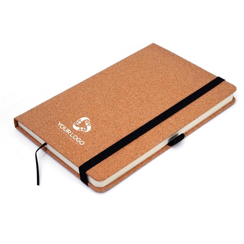 Hard Cover Note Book With Black Elastic Band & Pen Holder